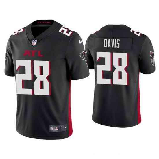 Men Atlanta Falcons #28 Mike Davis Black Vapor Untouchable Limited Stitched Jersey->green bay packers->NFL Jersey