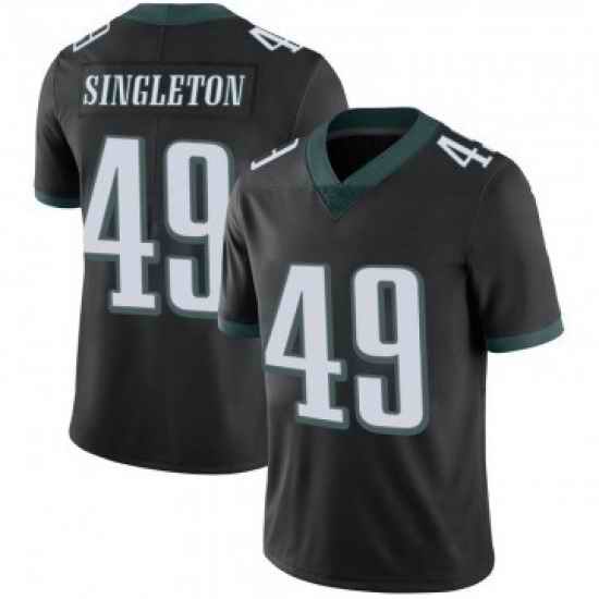 Men Philadelphia Eagles #49 Alex Singleton Black Limited Alternate Vapor Untouchable Nike Jersey->philadelphia eagles->NFL Jersey