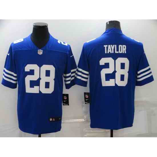 Men Nike Indiana Colts #18 Jonathan Taylor Blue Vapor Untouchable Limited Jersey->dallas cowboys->NFL Jersey