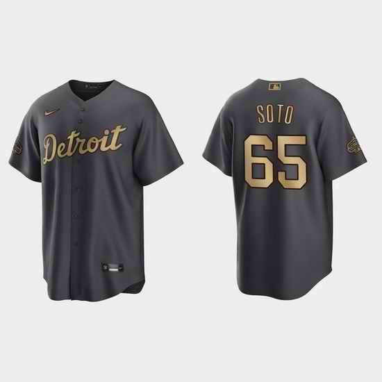 Men Gregory Soto Detroit Tigers 2022 Mlb All Star Game Charcoal Jersey->2022 all star->MLB Jersey