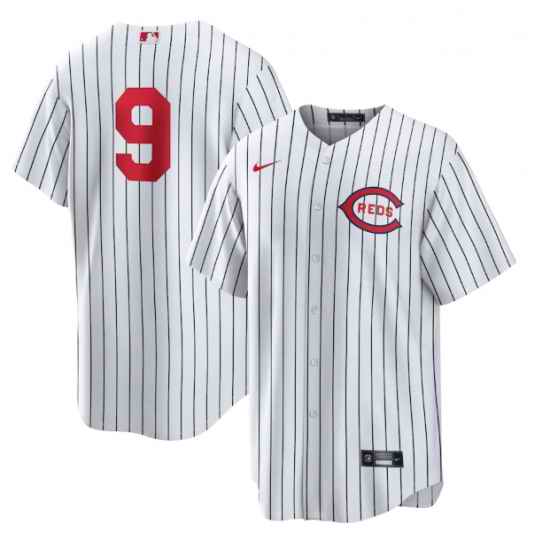 Men Cincinnati Reds #9 Mike Moustakas 2022 White Field Of Dreams Stitched Baseball Jersey->cincinnati reds->MLB Jersey