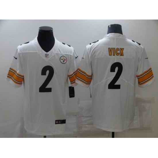 Men Pittsburgh Steelers #2 Mike Vick White 2021 Vapor Untouchable Stitched NFL Nike Limited Jersey->tampa bay buccaneers->NFL Jersey