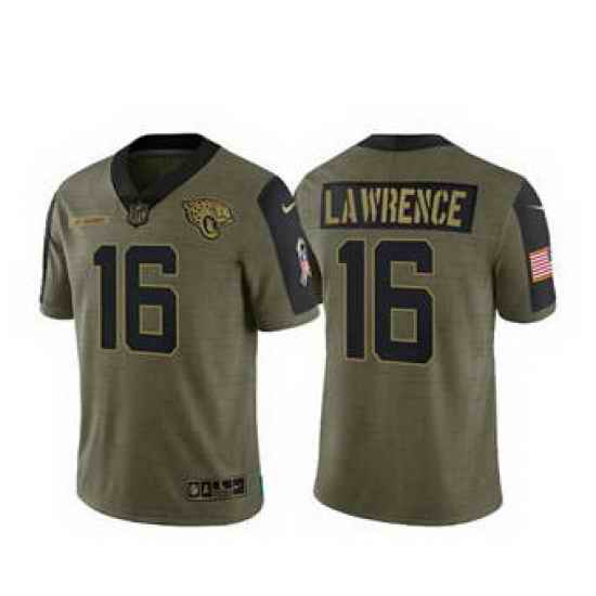 Men Women Youth Toddler Jacksonville Jaguars Custom 2021 Olive Salute To Service Limited Jersey->customized nfl jersey->Custom Jersey