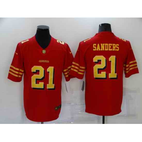 Men's San Francisco 49ers #21 Deion Sanders Red Gold Untouchable Limited Jersey->san francisco 49ers->NFL Jersey