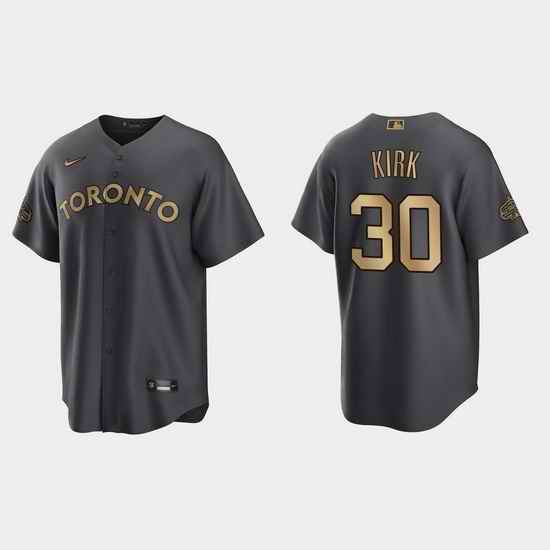 Men Alejandro Kirk Toronto Blue Jays 2022 Mlb All Star Game Charcoal  Jersey->2022 all star->MLB Jersey
