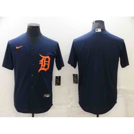 Men Detroit Tigers Blank Navy Cool Base Stitched jersey->houston astros->MLB Jersey