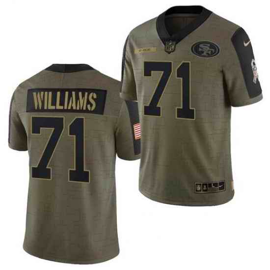 Men San Francisco 49ers #71 Trent Williams 2021 New Salute To Service Limited Jersey->pittsburgh steelers->NFL Jersey