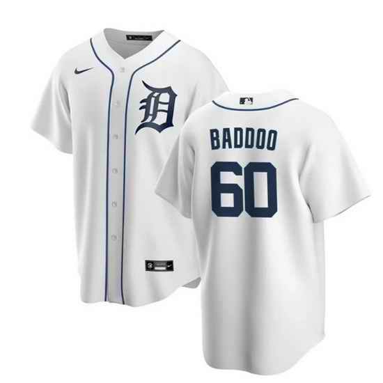 Men Detroit Tigers #60 Akil Baddoo White Cool Base Stitched jersey->houston astros->MLB Jersey