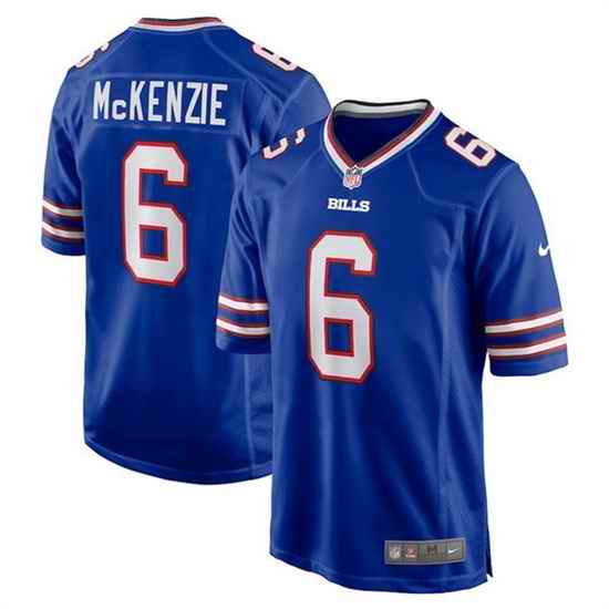 Men Buffalo Bills #6 Isaiah McKenzie Royal Stitched Game Jersey->buffalo bills->NFL Jersey