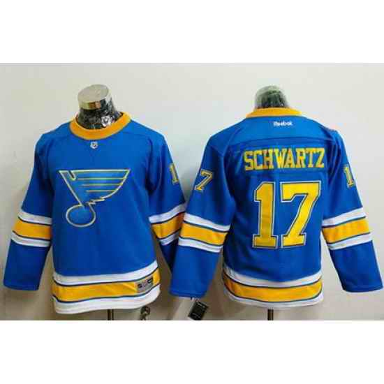 Blues #17 Jaden Schwartz Light Blue 2017 Winter Classic Stitched Youth NHL Jersey->youth nhl jersey->Youth Jersey