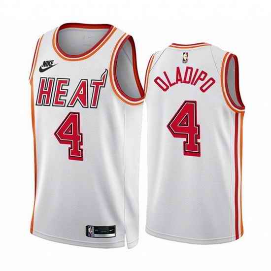 Men Miami Heat #4 Andre Drummond White Classic Edition Stitched Basketball Jersey->dallas mavericks->NBA Jersey