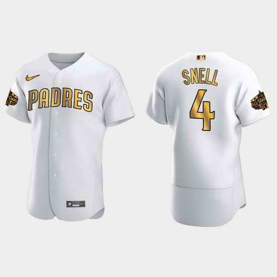 Men San Diego Padres Blake Snell 2022 Mlb All Star Game White Gold Men Jersey->2022 all star->MLB Jersey