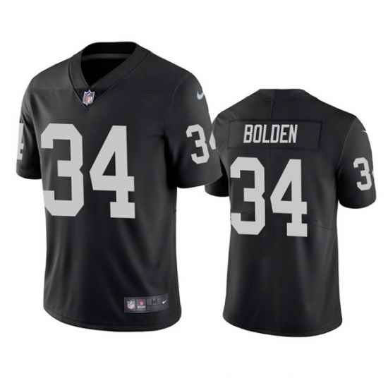 Men Las Vegas Raiders #34 Brandon Bolden Black Vapor Limited Stitched Jersey->kansas city chiefs->NFL Jersey