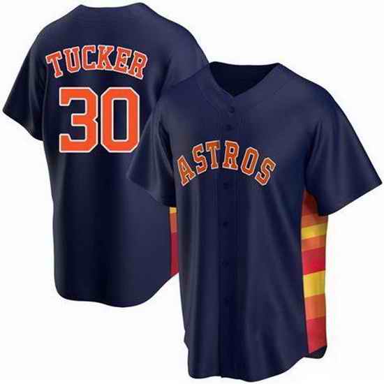 Men Houston Astros #30 Kyle Tucker Men Nike Navy Blue Alternate 2020 Flex Base Team MLB Jersey->baltimore orioles->MLB Jersey