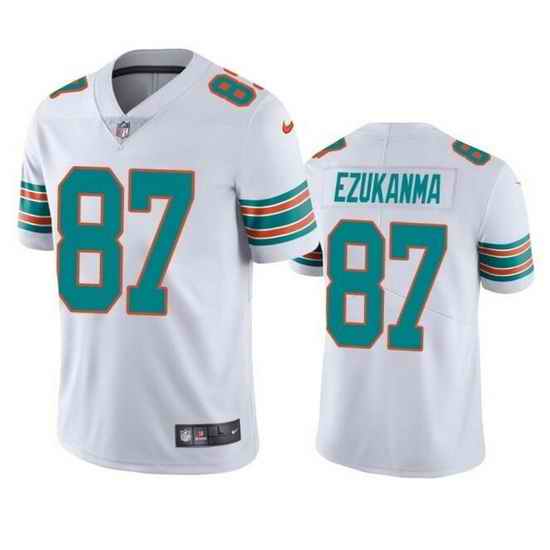 Men Miami Dolphins #87 Erik Ezukanma White Color Rush Limited Stitched Football Jersey->new orleans saints->NFL Jersey