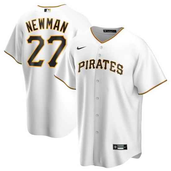 Men Pittsburgh Pirates #27 Kevin Newman White Cool Base Stitched jersey->san diego padres->MLB Jersey