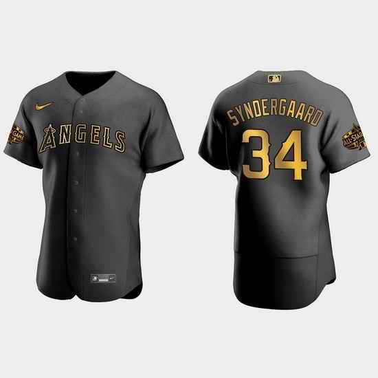 Men Los Angeles Angels Noah Syndergaard 2022 Mlb All Star Game Authentic Black Men Jersey->2022 all star->MLB Jersey