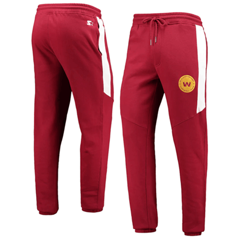 Men's Washington Commanders Starter Red/White Goal Post Fleece Pants->washington commanders->NFL Jersey
