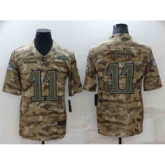 Men Philadelphia Eagles #11 A J Brown Camo Salute To Service Limited Stitched jersey->philadelphia eagles->NFL Jersey