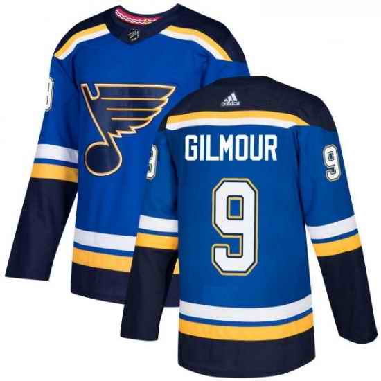 Youth Adidas St Louis Blues #9 Doug Gilmour Authentic Royal Blue Home NHL Jersey->youth nhl jersey->Youth Jersey
