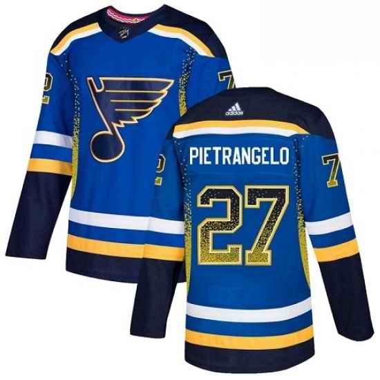 Mens Adidas St Louis Blues #27 Alex Pietrangelo Authentic Blue Drift Fashion NHL Jersey->st.louis blues->NHL Jersey