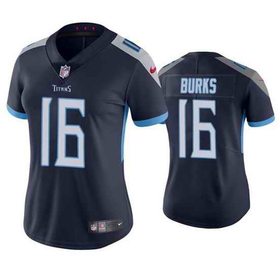 Women Tennessee Titans #16 Treylon Burks Navy Vapor Untouchable Limited Stitched Football Jersey 28Run Small 2->women nfl jersey->Women Jersey