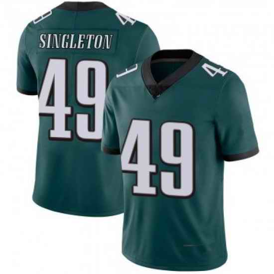Men Philadelphia Eagles #49 Alex Singleton Green Limited Midnight Team Color Vapor Untouchable Nike Jersey->philadelphia eagles->NFL Jersey