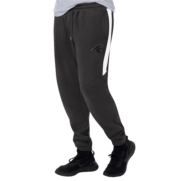 Men's Carolina Panthers Starter Black/White Goal Post Fleece Pants->denver broncos->NFL Jersey
