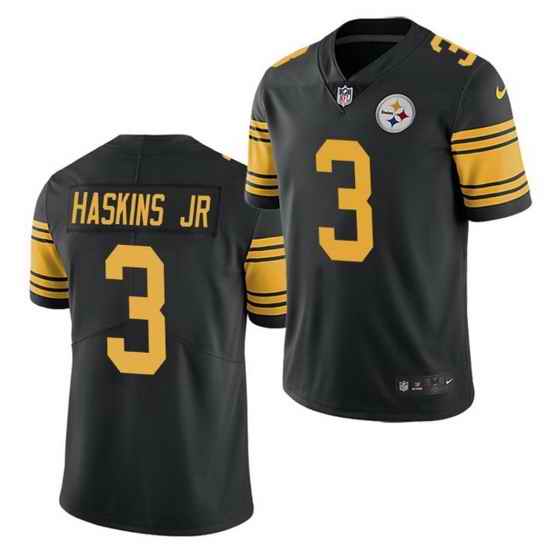 Men Pittsburgh Steelers #3 Dwayne Haskins Jr Black Color Rush Limited Stitched jersey->philadelphia eagles->NFL Jersey