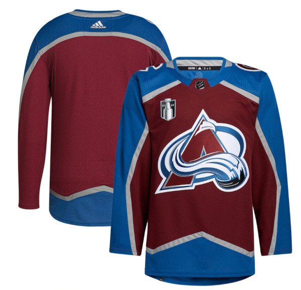 Men's Colorado Avalanche Blank 2022 Burgundy Stanley Cup Final Patch Stitched Jersey->colorado avalanche->NHL Jersey