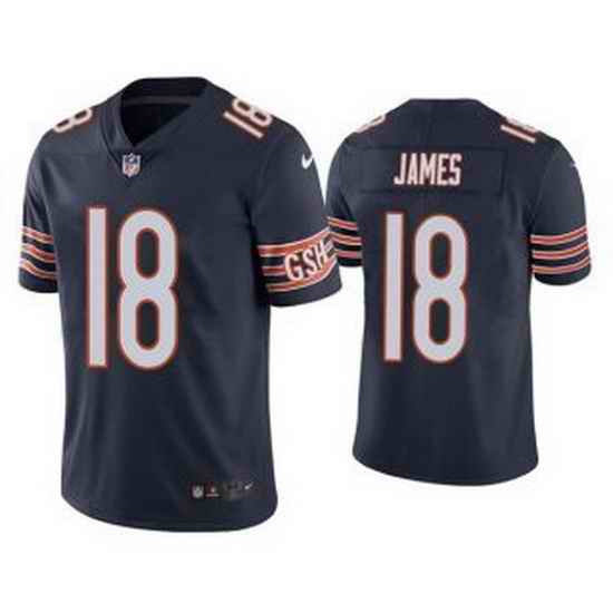 Men Navy Chicago Bears #18 Jesse James Vapor untouchable Limited Stitched Jersey->miami dolphins->NFL Jersey