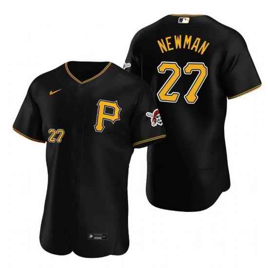 Men Pittsburgh Pirates #27 Kevin Newman Black Flex Base Stitched MLB jersey->san diego padres->MLB Jersey
