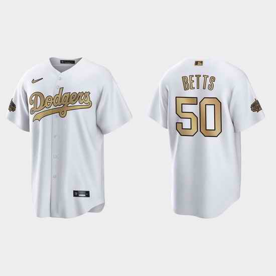 Men Mookie Betts Los Angeles Dodgers 2022 Mlb All Star Game White  Jersey->2022 all star->MLB Jersey