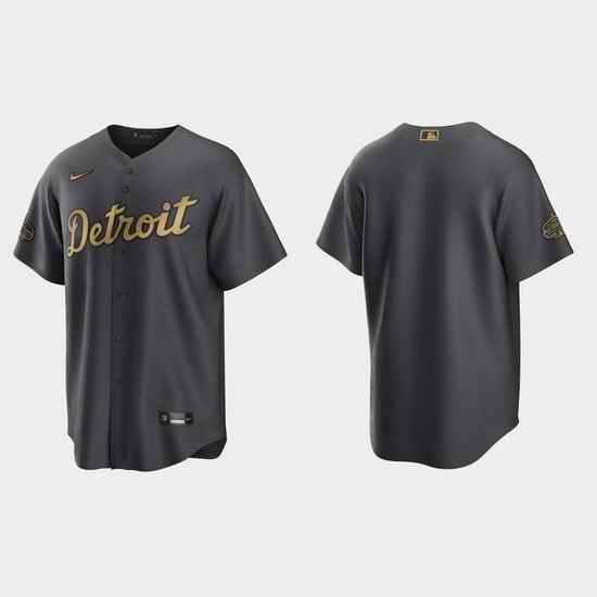 Men Detroit Tigers 2022 Mlb All Star Game Charcoal  Jersey->2022 all star->MLB Jersey