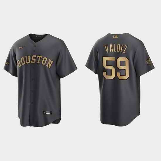 Men Framber Valdez Houston Astros 2022 Mlb All Star Game Charcoal Jersey->2022 all star->MLB Jersey