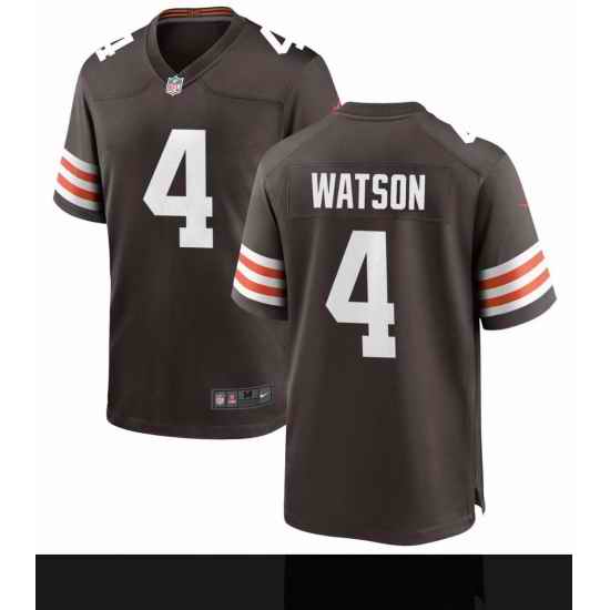 Men Nike Cleveland Browns #4 Deshaun Watson Brown Color Vapor Limited NFL Jersey->las vegas raiders->NFL Jersey