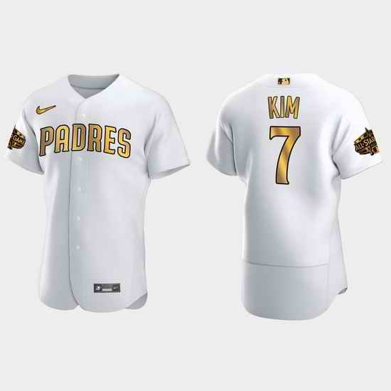 Men San Diego Padres Ha Seong Kim 2022 Mlb All Star Game White Gold Men Jersey->2022 all star->MLB Jersey
