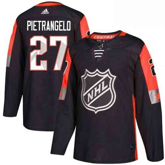 Mens Adidas St Louis Blues #27 Alex Pietrangelo Authentic Black 2018 All Star Central Division NHL Jersey->st.louis blues->NHL Jersey