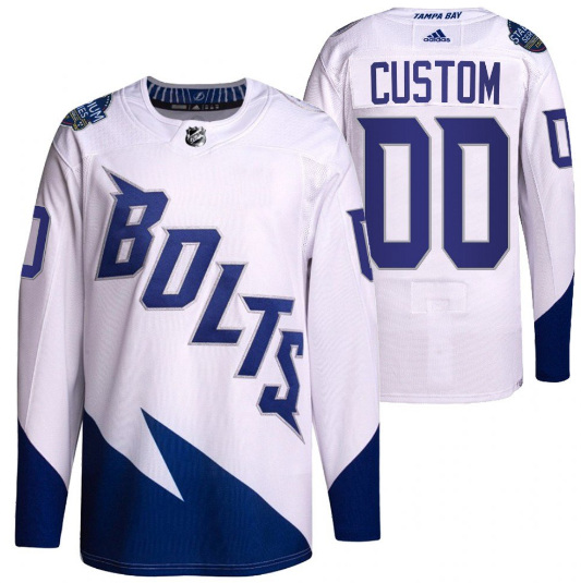 Men's Tampa Bay Lightning Active Player Custom 2022 White Stadium Series Breakaway Stitched Jersey->edmonton oilers->NHL Jersey