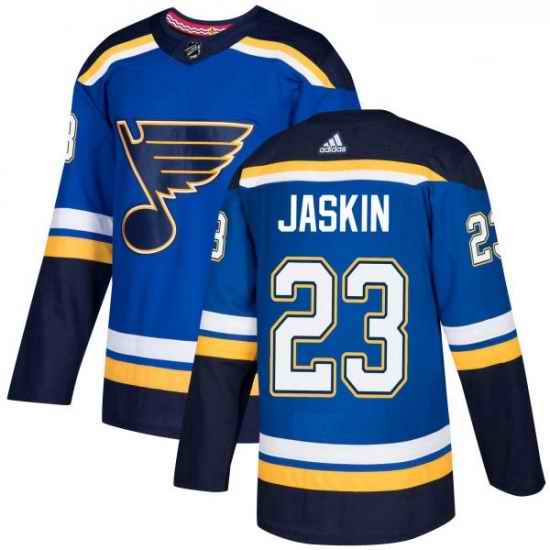 Youth Adidas St Louis Blues #23 Dmitrij Jaskin Authentic Royal Blue Home NHL Jersey->youth nhl jersey->Youth Jersey
