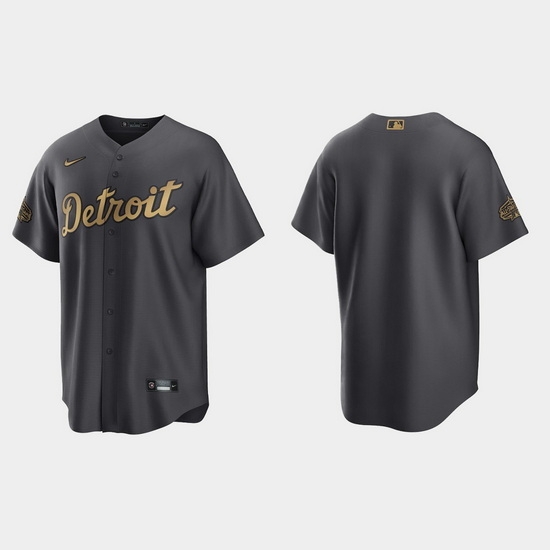 Men Women Youth Custom Detroit Tigers 2022 Mlb All Star Game Charcoal Replica Jersey->customized mlb jersey->Custom Jersey