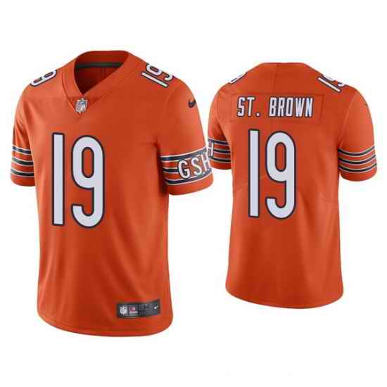 Men Chicago Bears #19 Equanimeous St Brown Orange Vapor Untouchable Limited Stitched Jersey->detroit lions->NFL Jersey