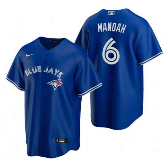 Men's Toronto Blue Jays #6 Alek Manoah Royal Cool Base Stitched Jersey->atlanta braves->MLB Jersey