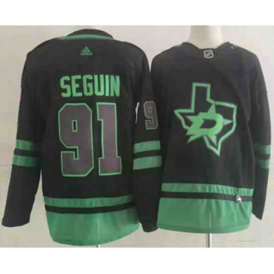 Men's Dallas Stars #91 Tyler Seguin Black 2022 Stitched NHL Jersey->boston bruins->NHL Jersey