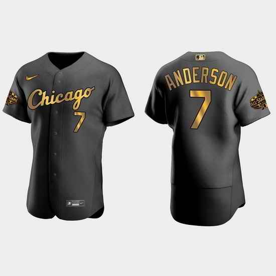 Men Chicago White Sox Tim Anderson 2022 Mlb All Star Game Authentic Black Men Jersey->2022 all star->MLB Jersey