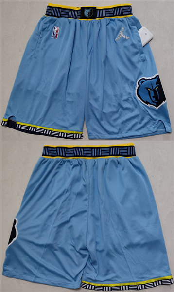 Men's Memphis Grizzlies Blue Shorts (Run Small)->memphis grizzlies->NBA Jersey