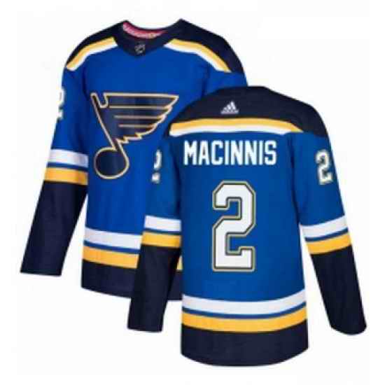 Youth Adidas St Louis Blues #2 Al Macinnis Authentic Royal Blue Home NHL Jersey->youth nhl jersey->Youth Jersey