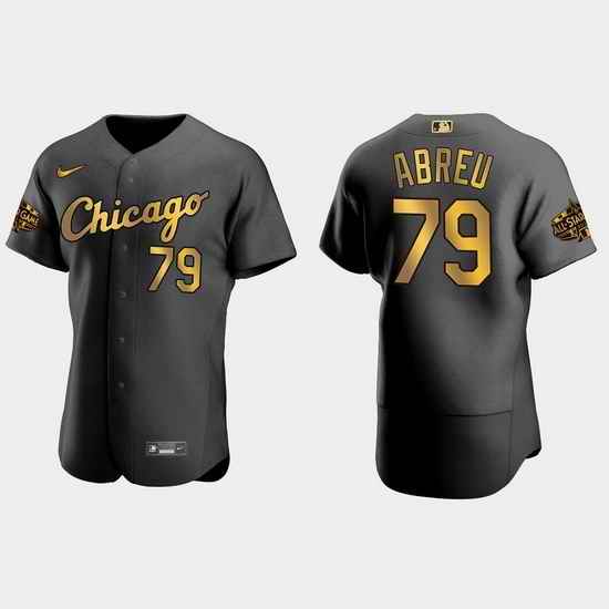 Men Chicago White Sox Jose Abreu 2022 Mlb All Star Game Authentic Black Men Jersey->2022 all star->MLB Jersey