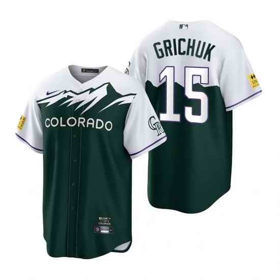 Men Nike Nike Colorado Rockies #15 Randal City Connect Stitched Cool Base Baseball Jersey->colorado rockies->MLB Jersey