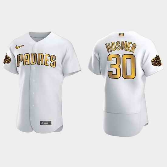 Men San Diego Padres Eric Hosmer 2022 Mlb All Star Game White Gold Men Jersey->2022 all star->MLB Jersey